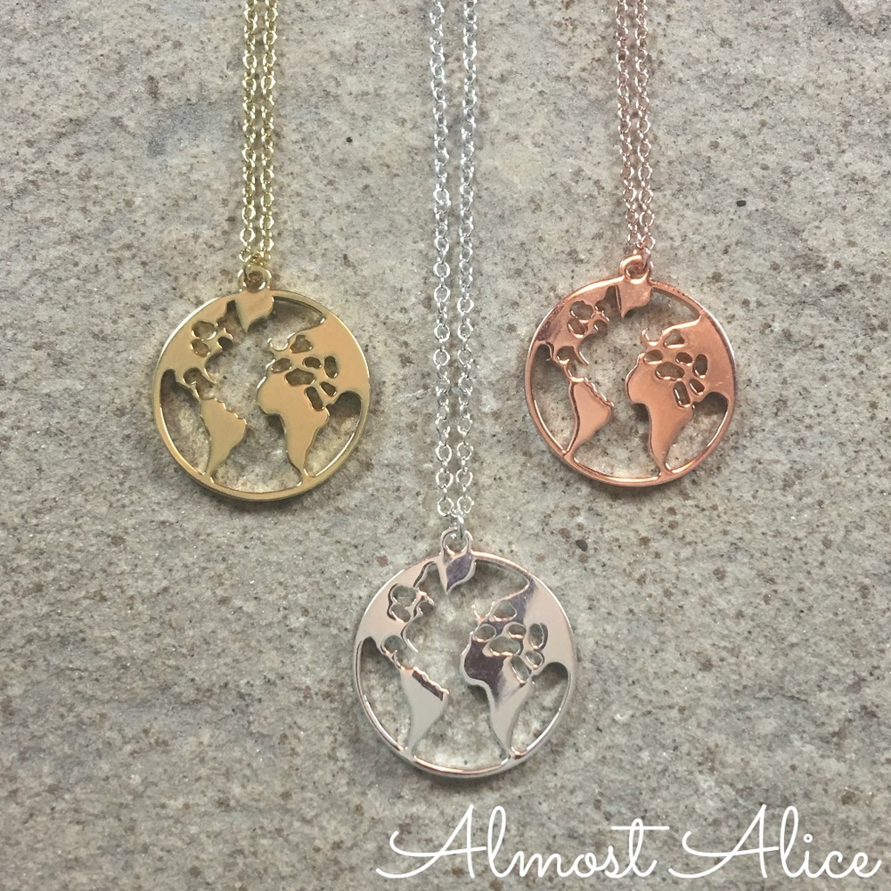 Wanderlust Traveler Globe Necklace
